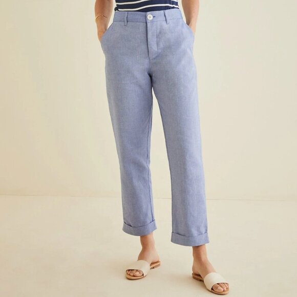 NWOT Kowtow Exclusive Edition Pants Blue 100% Cotton XS - Picture 11 of 14